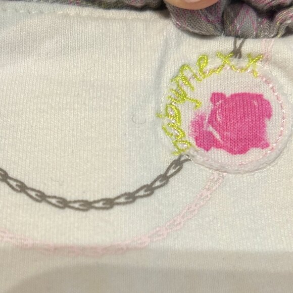 Vtg‎ Mexx Baby Dress Long Sleeve | Peter Pan Collar | Plaid Skirt | 6-9M Mauve - Picture 3 of 7